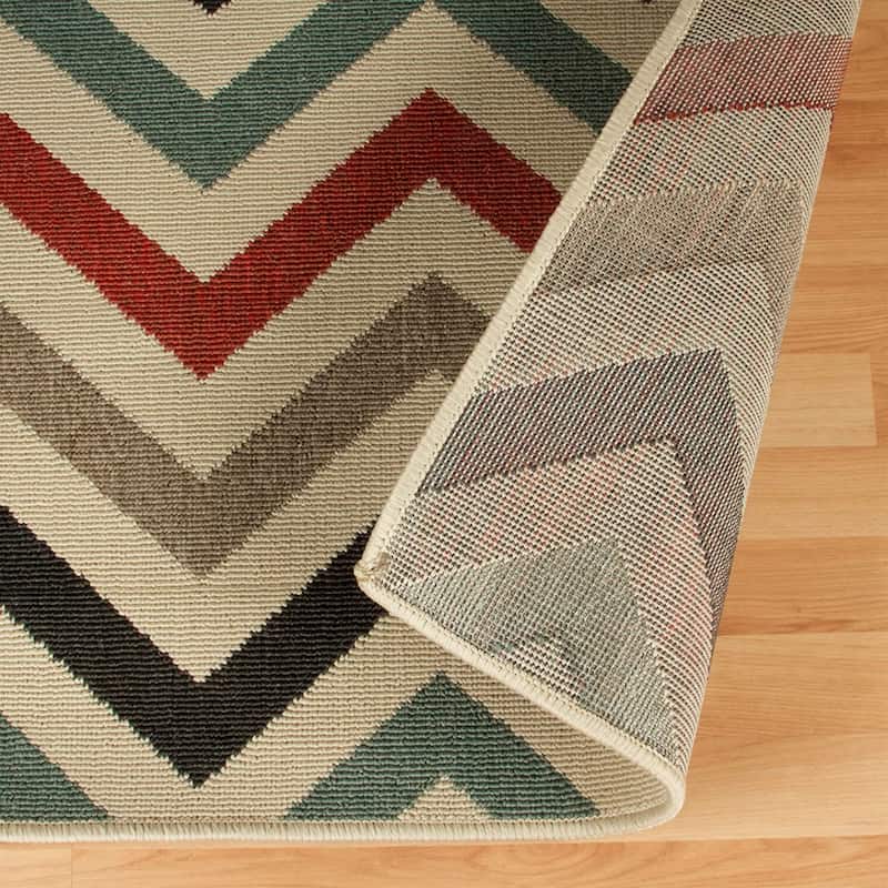 Superior Chevron Zig-Zag Geometric Modern Indoor Outdoor Area Rug