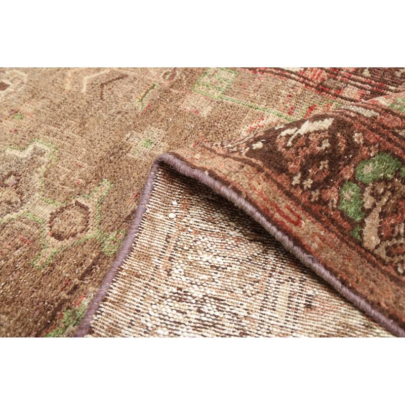 ECARPETGALLERY Hand-knotted Antalya Vintage Brown Wool Rug - 3'1 x 10'4