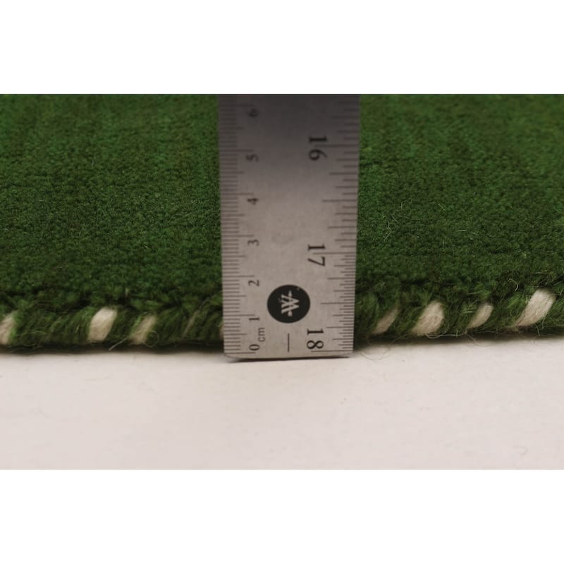 Kashkuli Gabbeh Green Rug 4'9" x 6'5" - 4'9 x 6'5