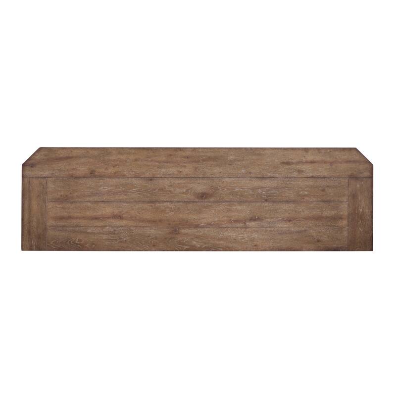 Magnussen Home Adler Court Florentine Walnut Drawer Dresser With Landscape Mirror