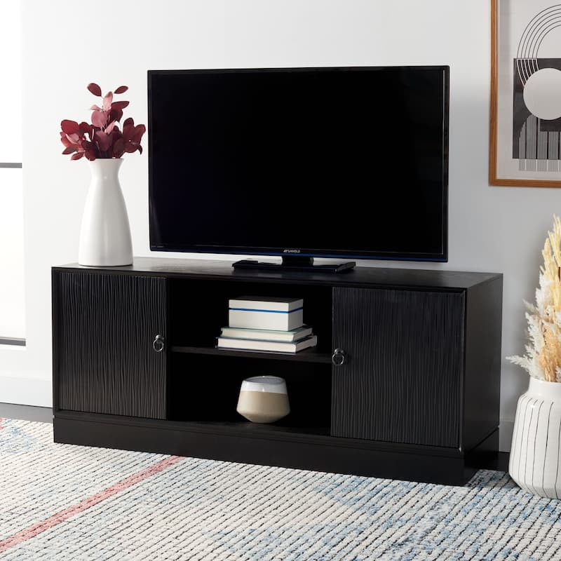 SAFAVIEH Bronwyn 2 Door 1 Shelf Media Stand - 47" W x 16" D x 20" H - 47Wx16Dx20H