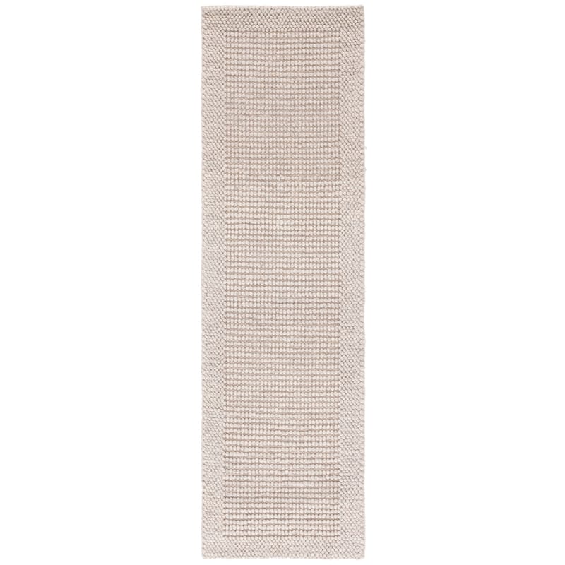 SAFAVIEH Handmade Natura Hendrien Farmhouse Wool Rug - 2'3" x 8' Runner - Beige