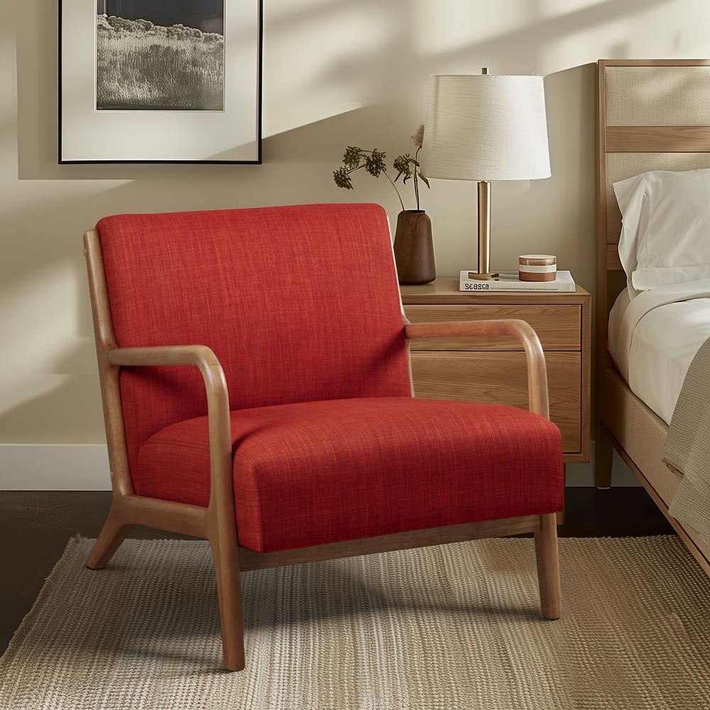 INK IVY Novak Mid Century Modern Accent Armchair