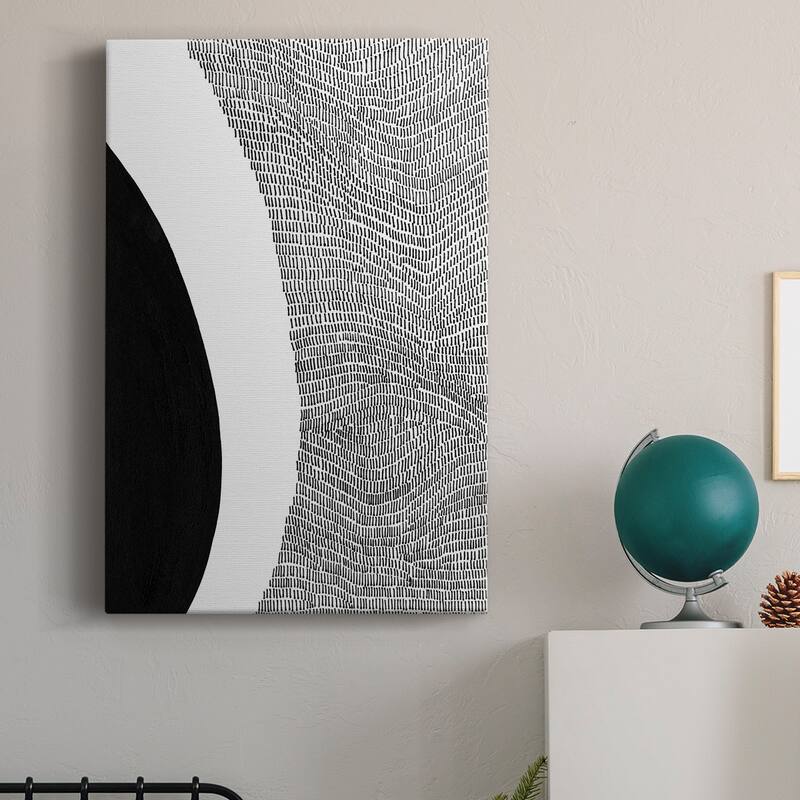 Black & White Abstract II Premium Gallery Wrapped Canvas - Ready to Hang