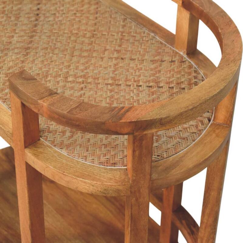 Artisan Furniture Solid Wood Isla Curved Butler Console , Brown