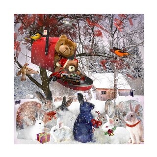 Celebrate Life Gallery 'Getting Ready For Christmas' Canvas Art - Grey