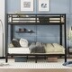 preview thumbnail 10 of 9, Metal Full XL over Queen Bunk Bed