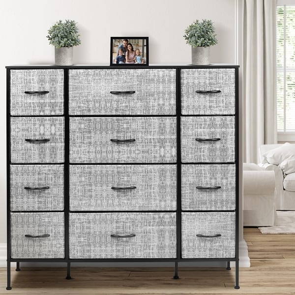 steel grey dresser Sorbus Extra-large and Fabric 12-drawer - On Sale - Bed Bath & Beyond Wooden dresser