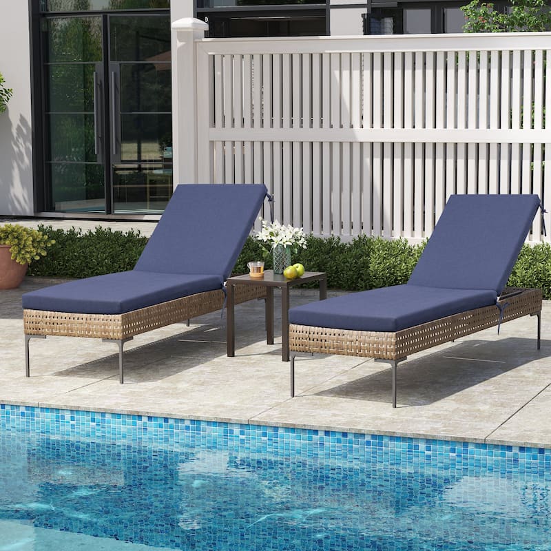Outdoor Patio Chaise Lounge Chair Cushion