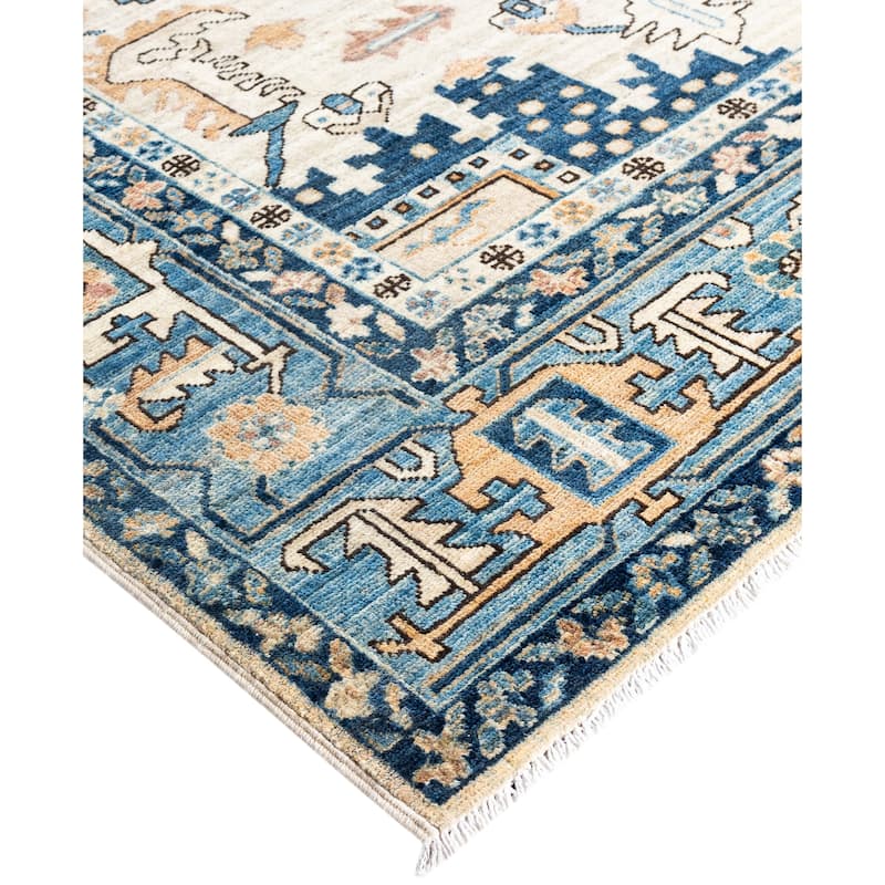 Serapi One-of-a-Kind Hand-Knotted Area Rug - Ivory - 8' 2" x 9' 9"