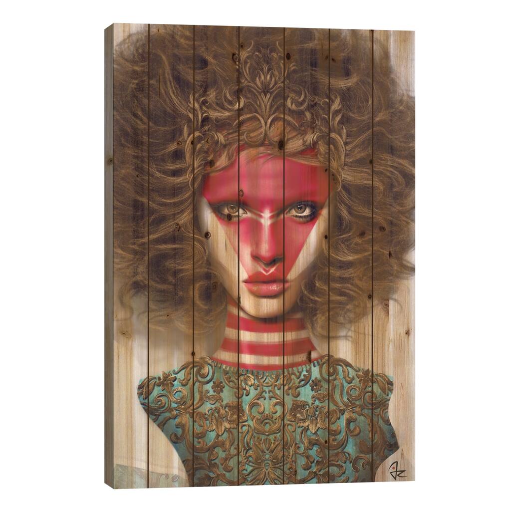 Pompeii Print On Wood by Giulio Rossi - Multi-Color