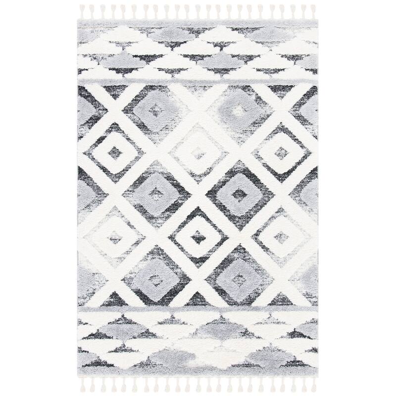 SAFAVIEH Moroccan Tassel Shag Tomasa 2-inch Thick Rug