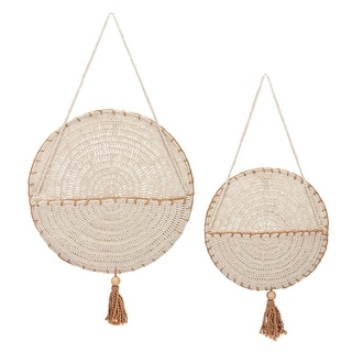 Violet Crochet Wall Hanging Storage (Set of 2)