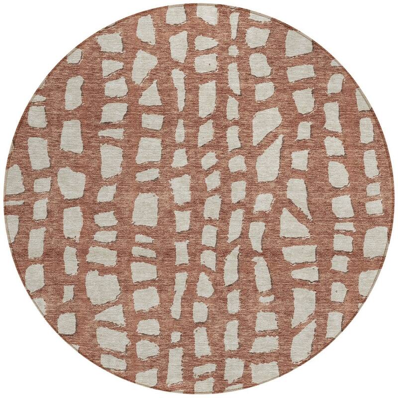 HomeRoots Abstract Transitional Rectangle Outdoor Rug