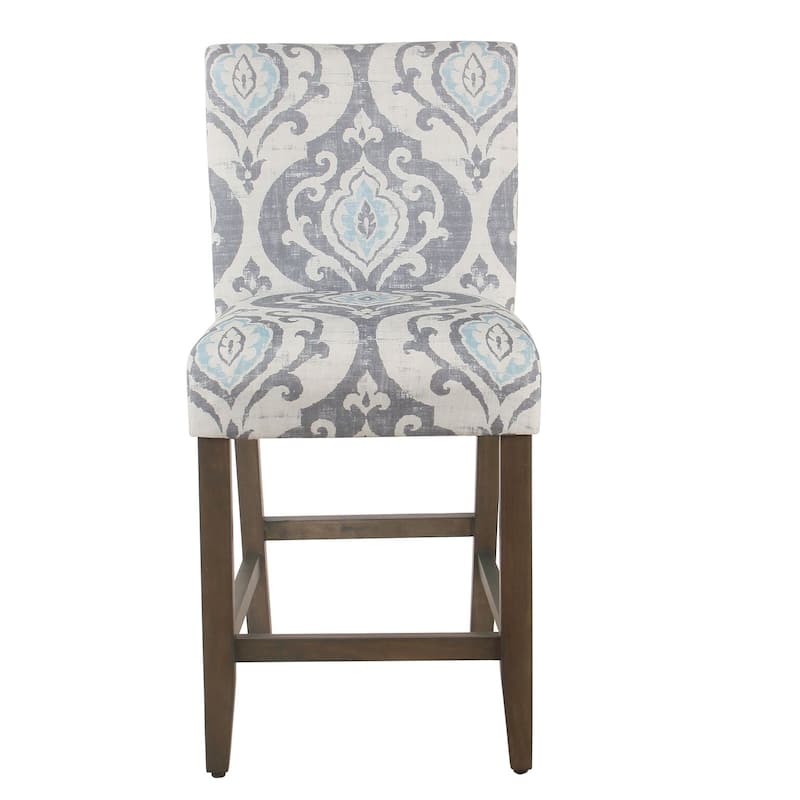 Homepop 24" Classic Parsons Counter Stool - Suri Blue Slate