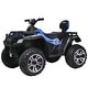 preview thumbnail 39 of 93, Powerful 24V Electric ATV for Big Kids, 2-Seater 4WD 4 Wheeler with LED Lights, Shock Absorbers & Bluetooth Music Dark Blue