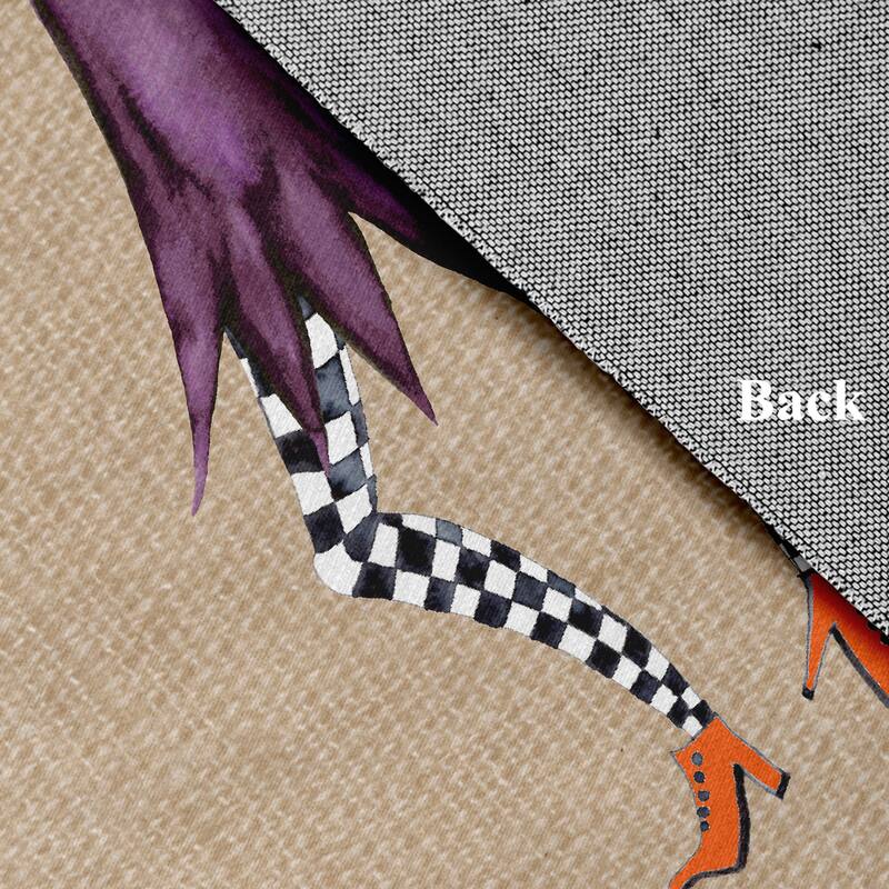 Esmerelda Halloween Design Chenille Area Rug