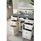 preview thumbnail 5 of 37, James Martin Vanities Bristol 48" Single Vanity, Bright White Cala Blue Quartz