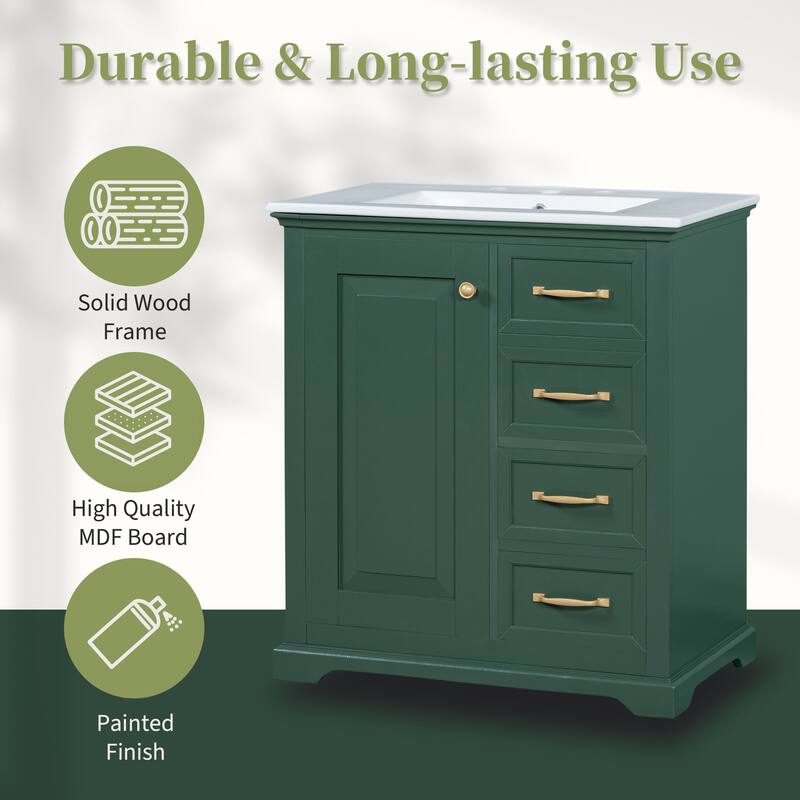 30" Bathroom Vanity with Sink