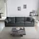 Option Gray 3-Seater Sofa