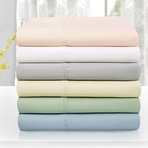 1000 Thread Count Solid Lyocell-Blend Bed Sheet Set by Superior