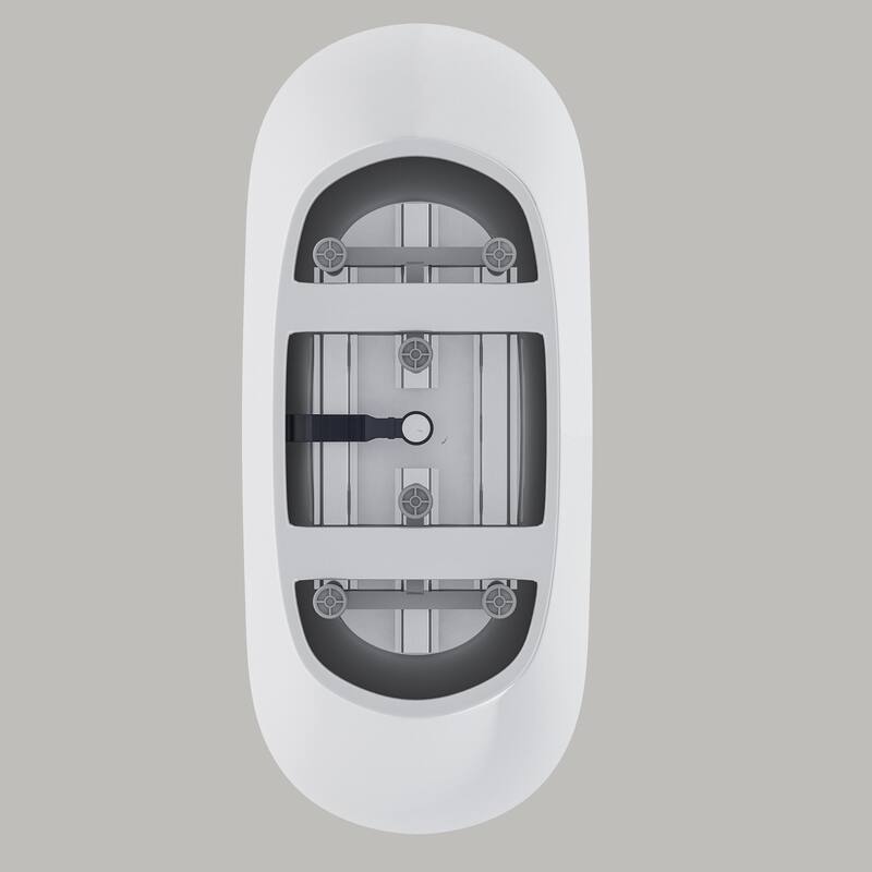 GDFStudio - Juliette Modern Freestanding Soaking Tub with Ergonomic Spa-Style Comfort - 59 "Acrylic freestanding tub