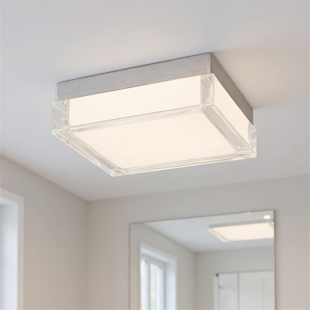 8-inch Chromee Interated LED Flush Mount