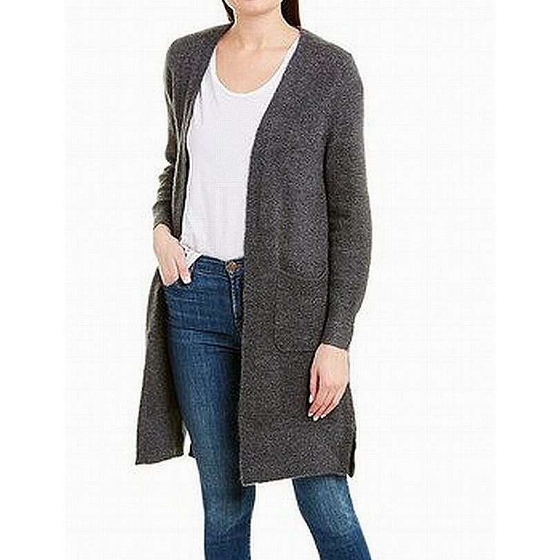 j crew grey cardigan
