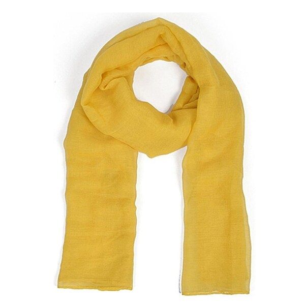 Shop Women's Mustard 100% Viscose Scarf Scarves LS4330 ...
