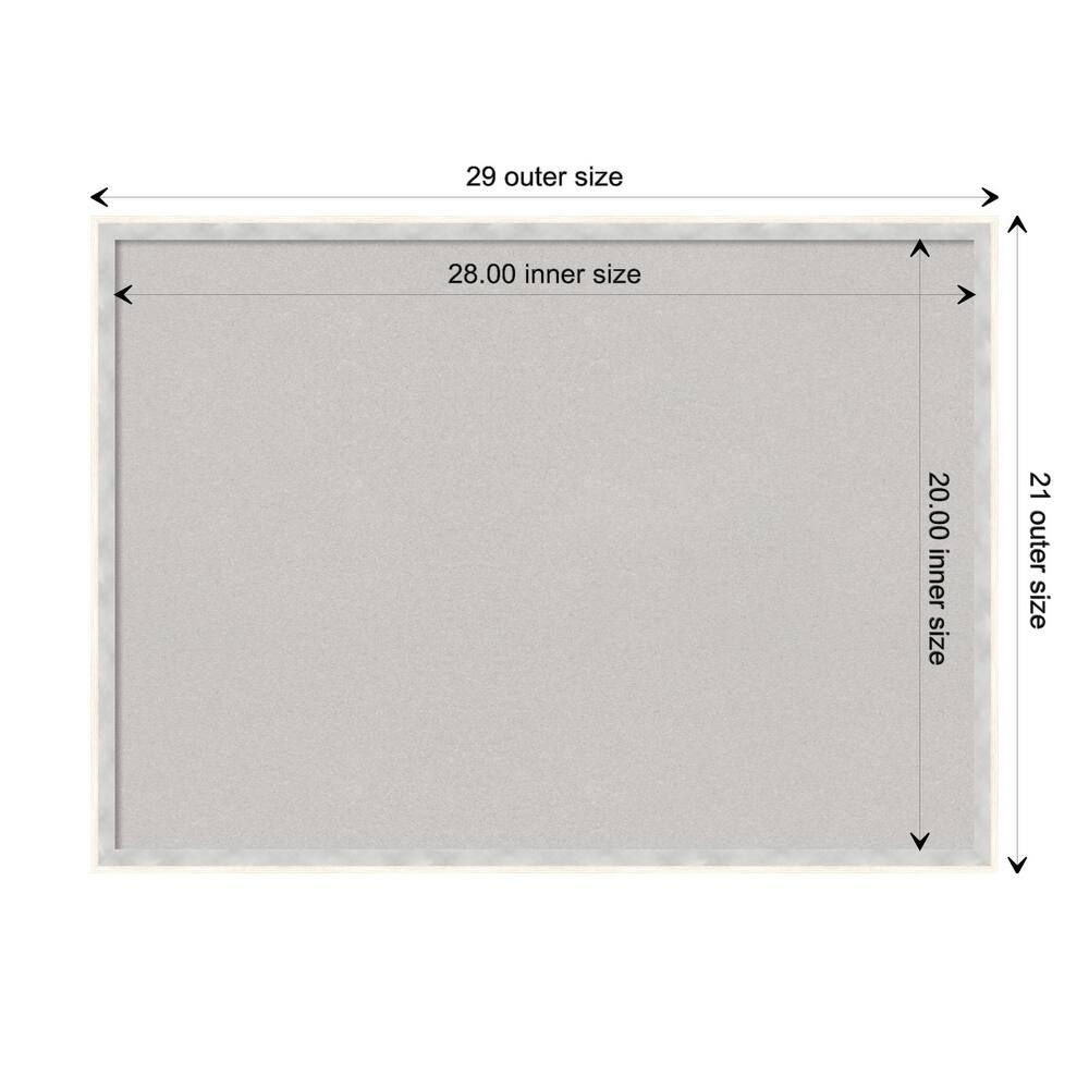 Paige Wood Framed Grey Corkboard Bulletin Board