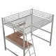 preview thumbnail 42 of 42, Metal Loft Bed with Desk and Shelf