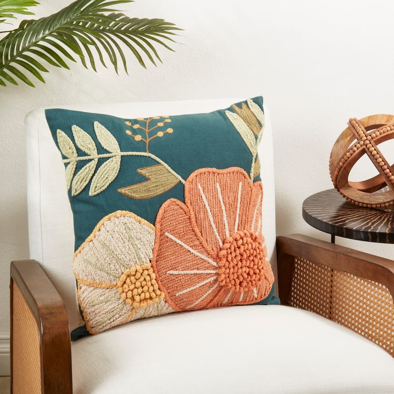 Blossom Burst Throw Pillow
