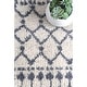 preview thumbnail 5 of 37, Nuloom Beige Geometric Moroccan Trellis Shag Rug