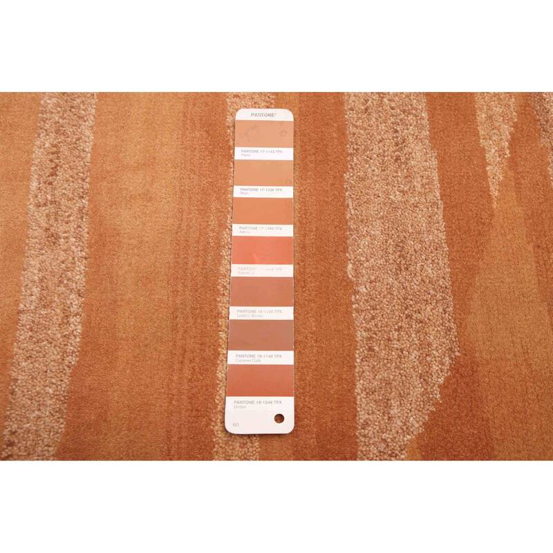 ECARPETGALLERY Hand-knotted Opulence Brown Wool Rug - 5'0 x 7'6