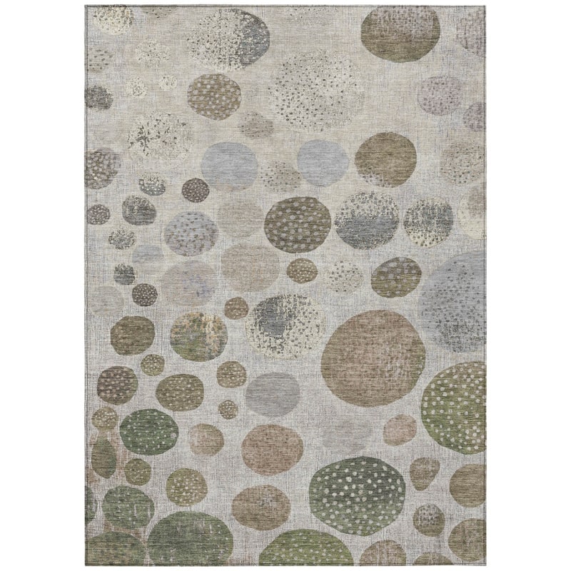 HomeRoots Geometric Transitional Rectangle Outdoor Rug
