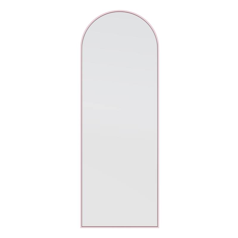 Glass Warehouse Large Arch Shape Stainless Steel Framed Mirror