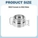 preview thumbnail 13 of 26, Faucet Aerator Adapter, Male to Male Brass Faucet Adapter with Washer for Kitchen Bathroom Sink Water Filter - Silver M22 Female to M22 Male, 13mm Length