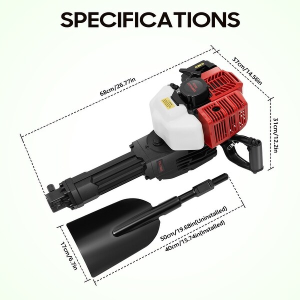 52CC 2 Stroke Garden Tree Digger Gas Powered - Bed Bath & Beyond