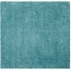 preview thumbnail 56 of 90, SAFAVIEH Polar Shag Bibi Glam Solid 3-inch Extra Thick Rug 5'1" Square - Light Turquoise - Square