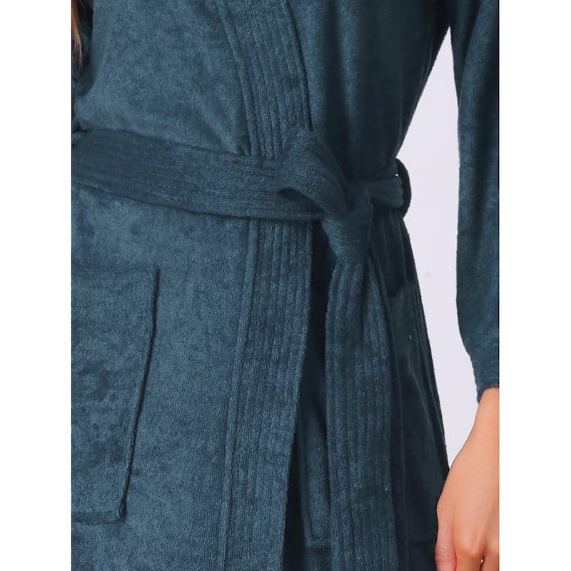 Womens Bath Robe Durable Lightweight Kimono Luxury Spa Resort & Hotel Bathrobe