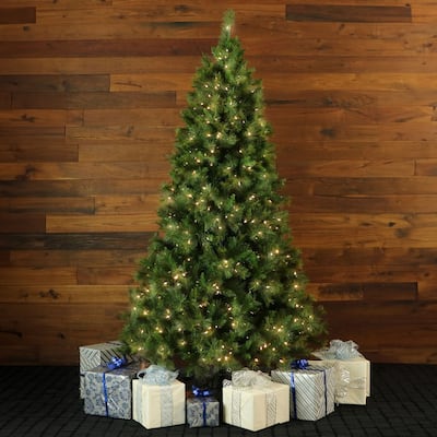Fraser Hill Farm Canyon Pine 7.5-foot Christmas Tree with Smart String Lighting