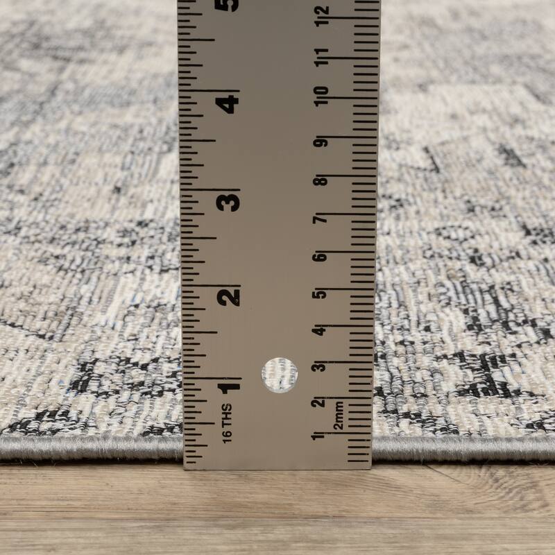 Style Haven Nova Faded Nomadic Grey/ Ivory Area Rug