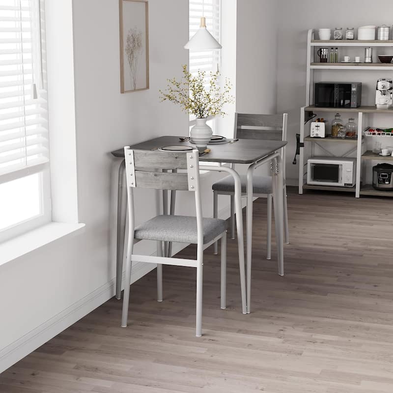 Dining Table for 2, Space Saving Square Dinette for Kitchen, Dining Room
