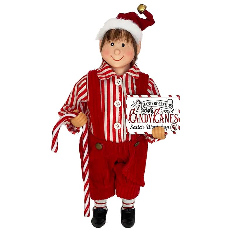 12" Candy Cane Elf