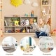 preview thumbnail 6 of 8, Gymax Kids 5-Cube Storage Cabinet 2-Shelf Wood Bookcase Organizer