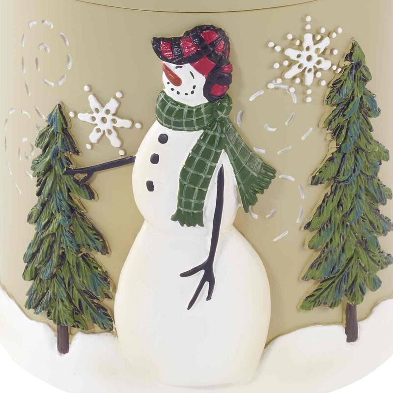 Avanti Linens Snowmen Gathering Jar - Beige