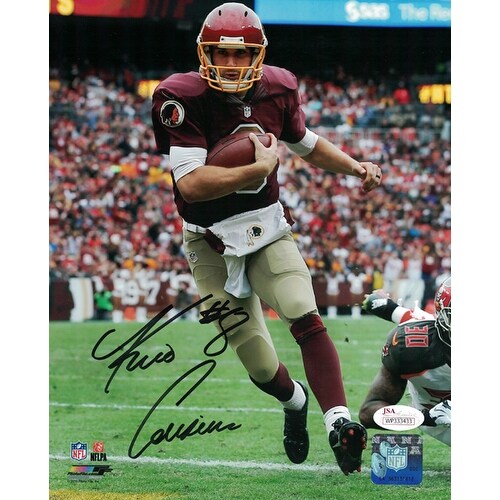 Kirk Cousins Autographed Washington Redskins 8x10 Photo Running JSA