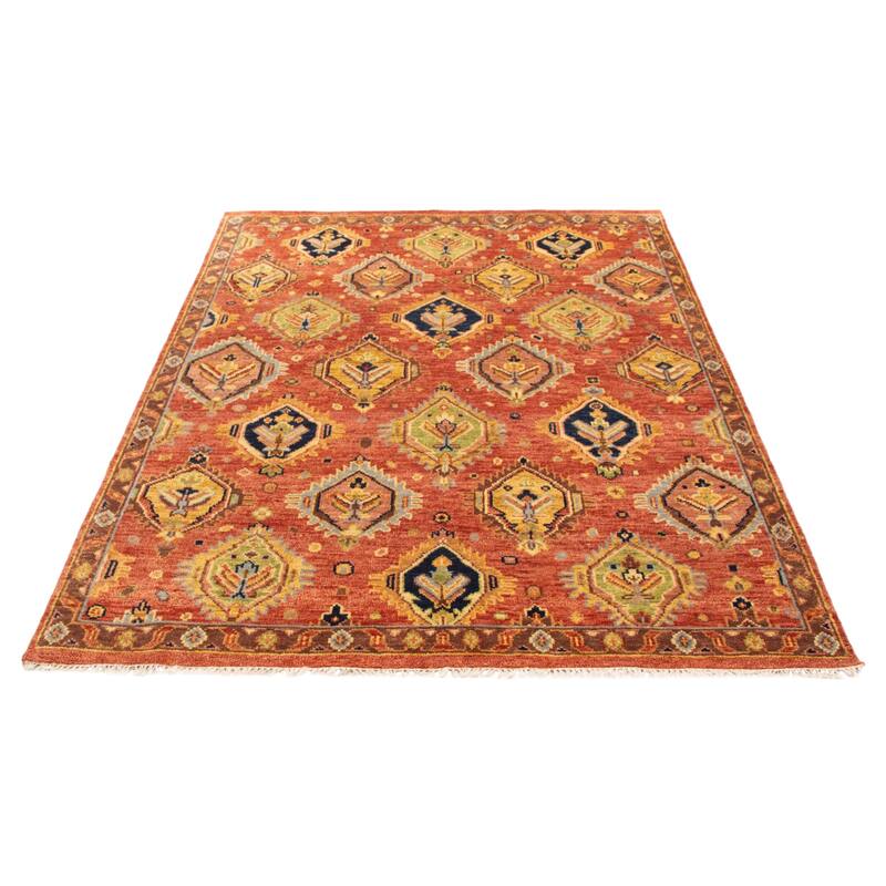 ECARPETGALLERY Hand-knotted Jules Serapi Dark Copper Wool Rug - 7'7 x 9'10