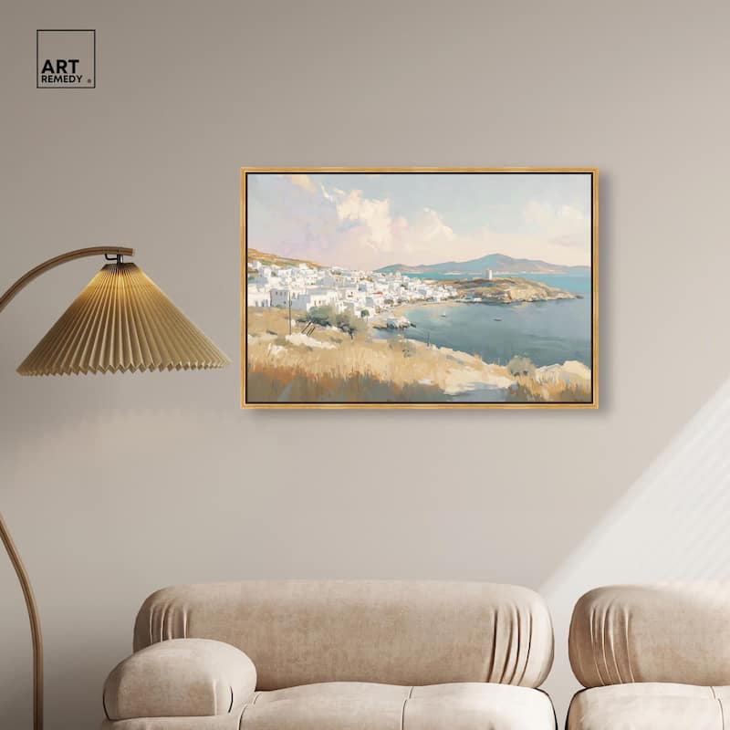 Sunrise Greece Canvas by Art Remedy
