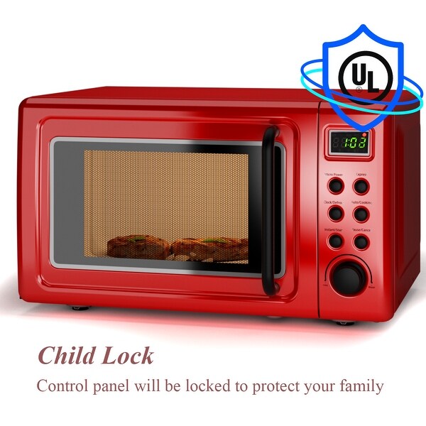 Countertop microwave with lighted control panel discount